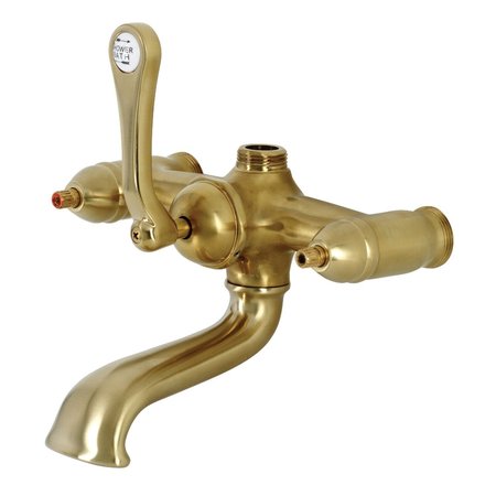 KINGSTON BRASS ABT100-7 Vintage Tub Faucet Body, Brushed Brass ABT100-7